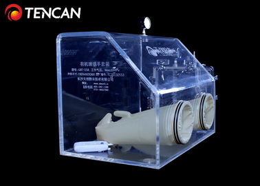 実験室の透明なグローブ ボックスの水および酸素取り外し30mmの厚さ