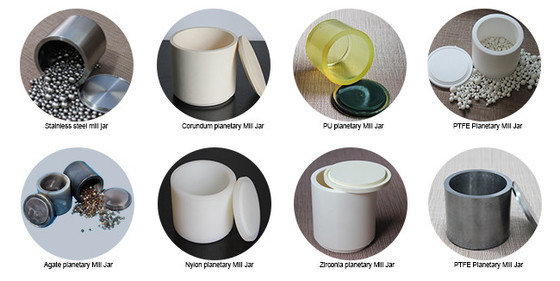 4 × 3000ml ミル缶付きの12L多用途惑星式ボールフレッシングマシン