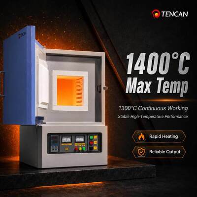 アッシング、アニーリング、材料試験用の 1400°C 実験用マッフル炉