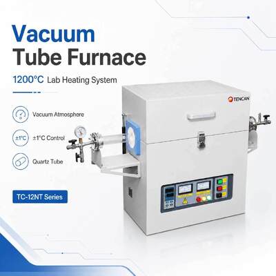 TENCAN 1200C 1400C 1600C水平真空チューブオーブン スプリットラボシントリングCVDクォーツアルミナチューブオーブン