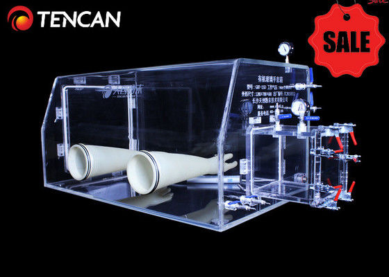 GBT-30A 透明実験用グローブボックス – 耐久性のある30mm PMMAチャンバーによる不活性ガス管理