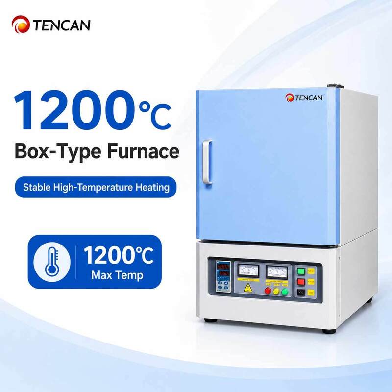 高温用途用50セグメントのPID制御とポリ結晶マルライト繊維コーナー付きの1200°Cマフルオーブン
