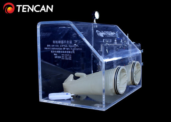 水および酸素取り外しの実験室の透明なグローブ ボックスPMMA 30mmの厚さ